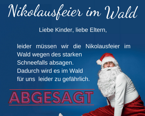 Nikolausfeier muss abgesagt werden! 